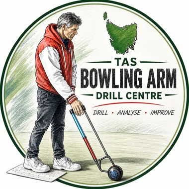 Tas Bowling Arm Drill Centre artwork used on its front page